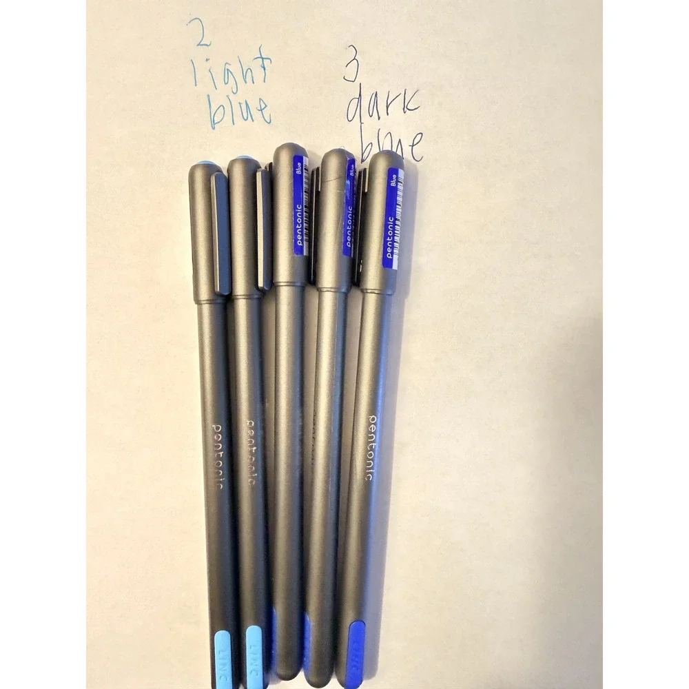 Linc Pentonic Ballpoint Pens 1.0mm Assorted Colors 19 Count Set Matte Finish